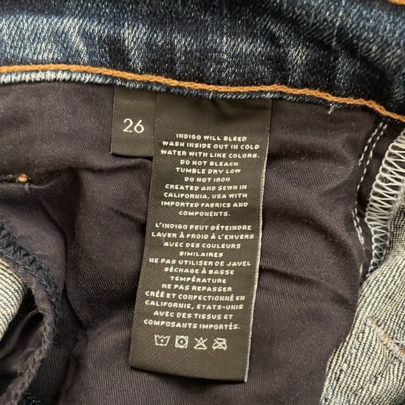 J BRAND ADELE MASON RAZE CROPPED MIDRISE STRAIGHT JEANS - 26 - Picture 4 of 6